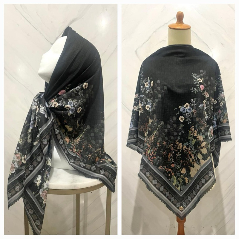 Hijab segi empat motif eksklusif | Hijab segi empat motif premium | hijab segi empat motif | Ghypsop