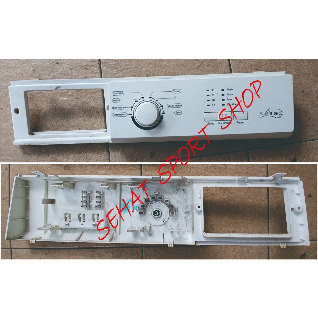 panel depan modul pcb mesin cuci front loading denpoo DFL 8 -10G