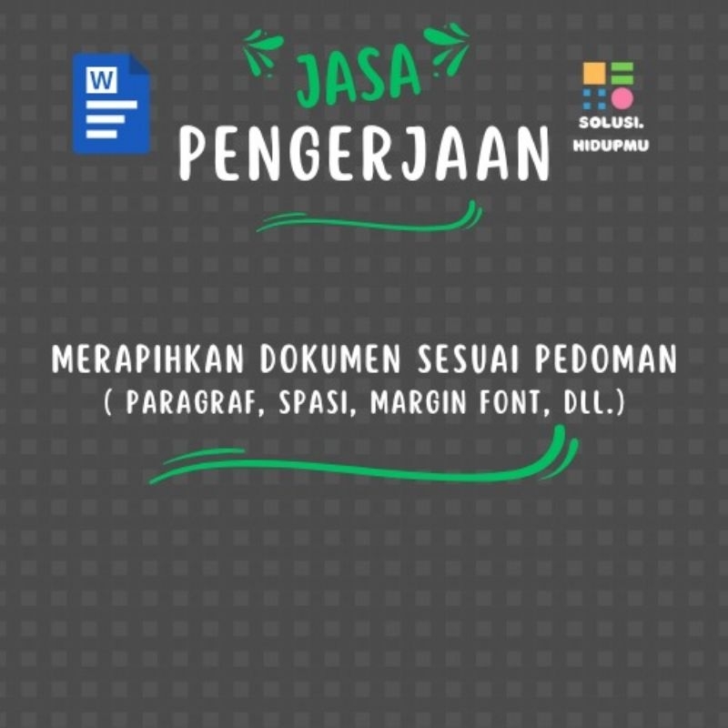 JASA MERAPIHKAN DOKUMEN