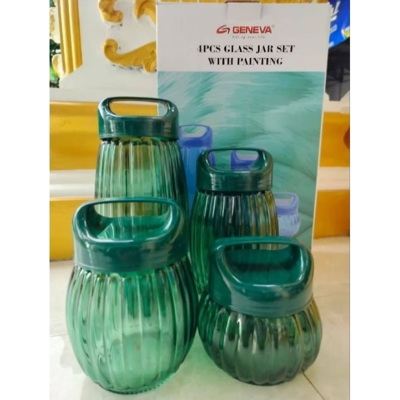 Geneva Glass Jar Set Toples Kaca Toples Cemilan