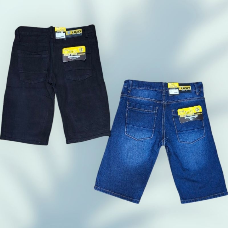 CELANA PENDEK PRIA MERK NEW UGO MEN'S & LEVIS 505 STANDAR DENIM ORIGINAL JEANS✔️