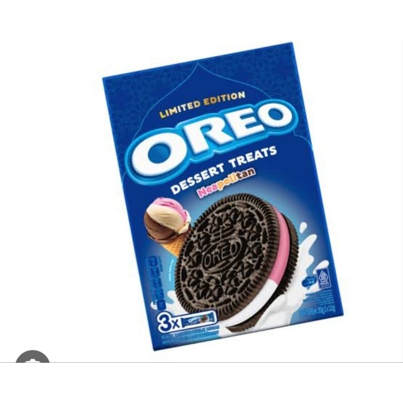 

OREO NEOPOLITAN DESSERT TREAT LIMITED EDITION ORIGINAL MALAYSIA PER BOX UTUH