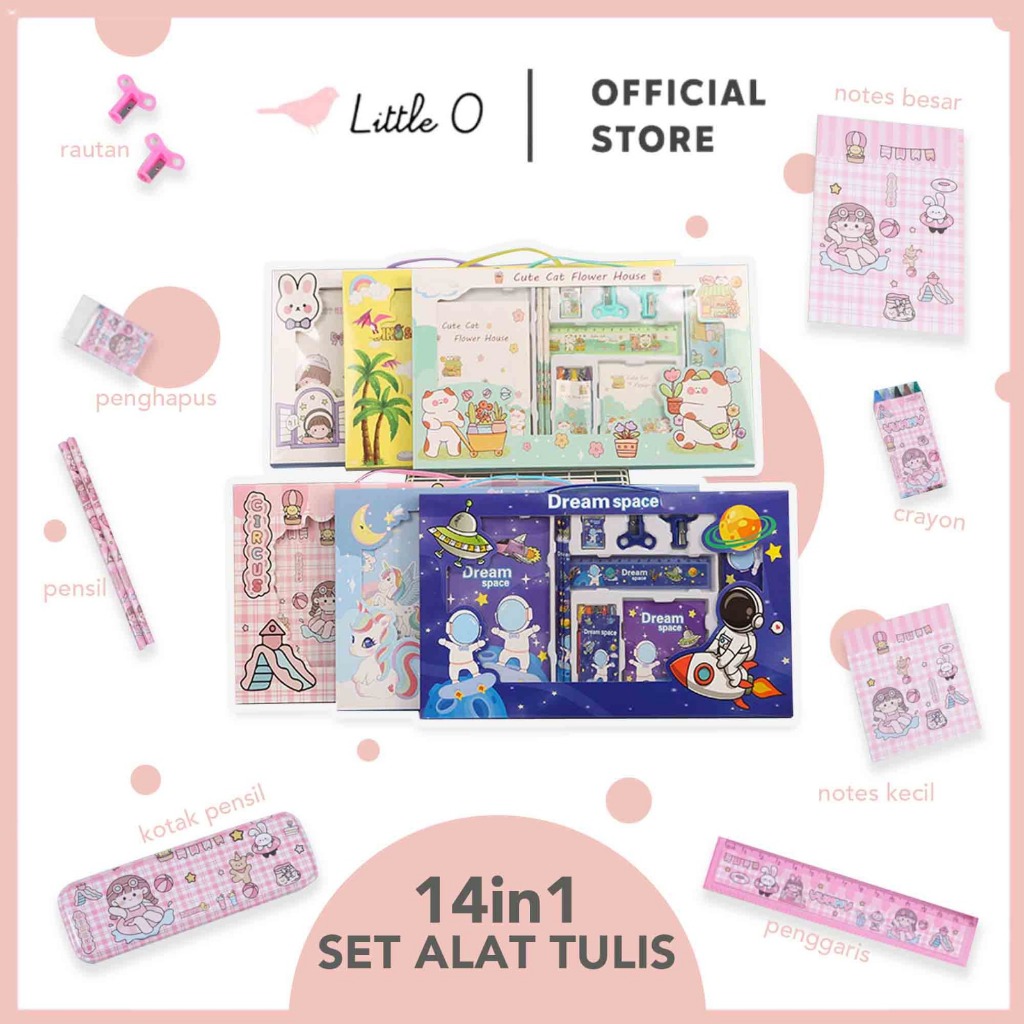 

CTK031 JUMBO 14in1 Set Alat Tulis Anak Stationary Souvenir Goodie Bag Ultah