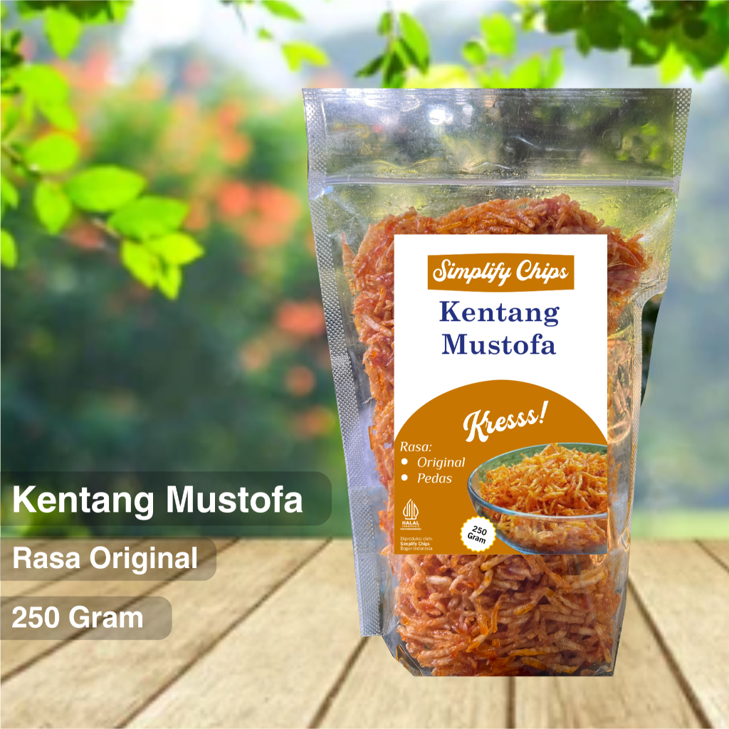 

Kentang Mustofa Mustafa Mustopa Rasa Gurih Cocok untuk Cemilan dan Tambahan Makanan 250 Gram