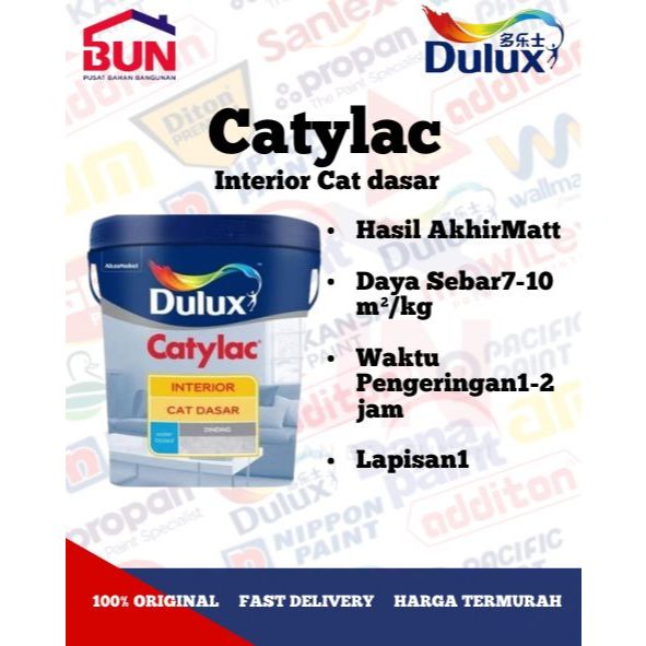 Dulux Catylac Cat Dasar Interior , Cat Dasar Interior Terbaik Murah Meriah By Dulux *4 Kg*