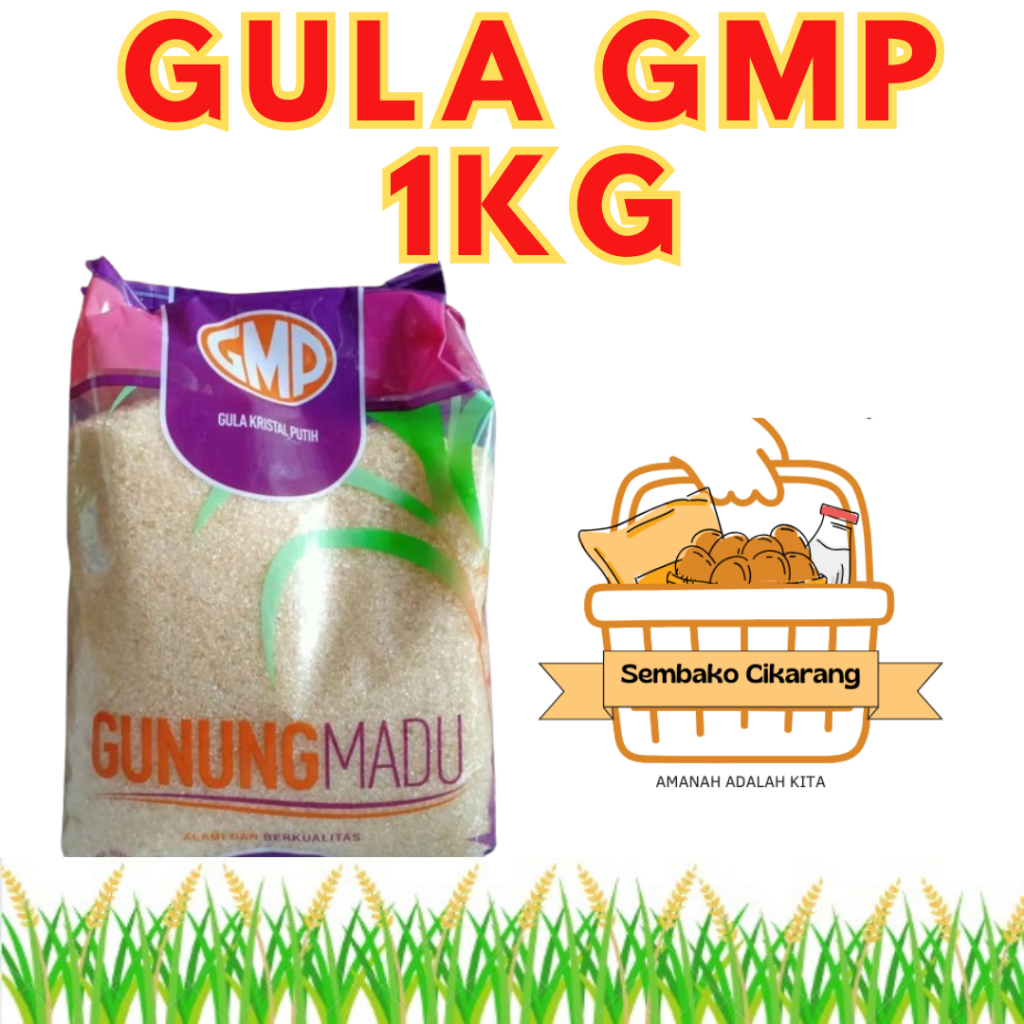 

(BISA COD) GULA GMP 1 PACK 1KG BERAS JAYA CIKARANG