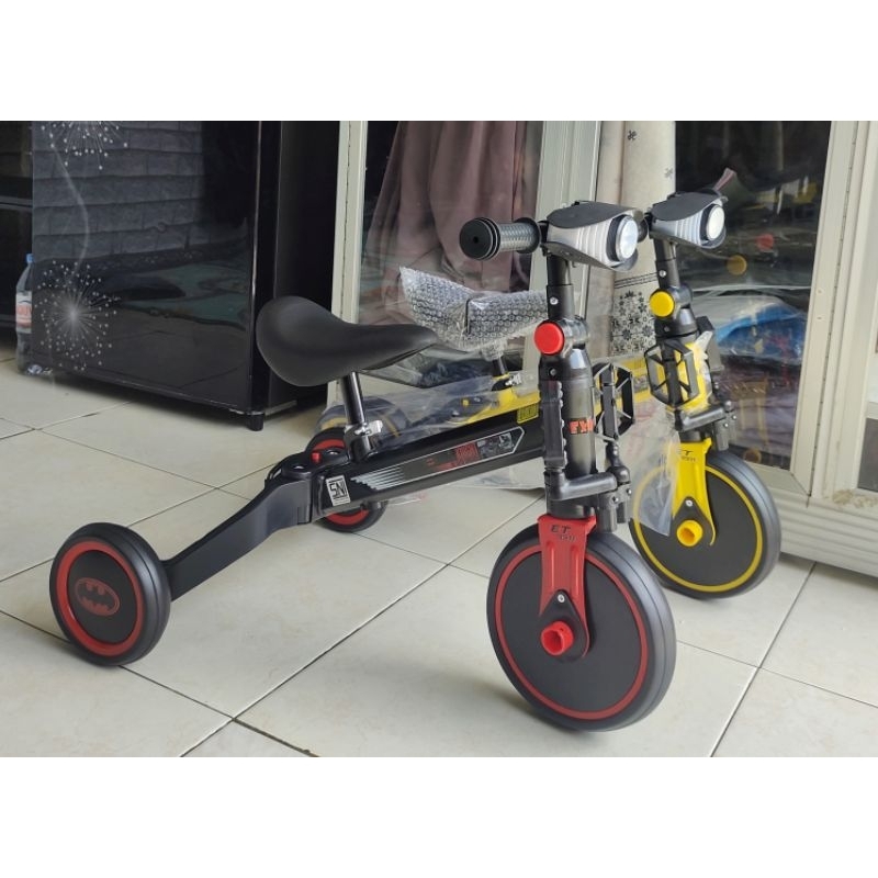 Sepeda Roda 3 Multifungsi Anak Balance Bike Pushbike Tricycle Exotic sepeda anak roda tiga 3 ET-5511