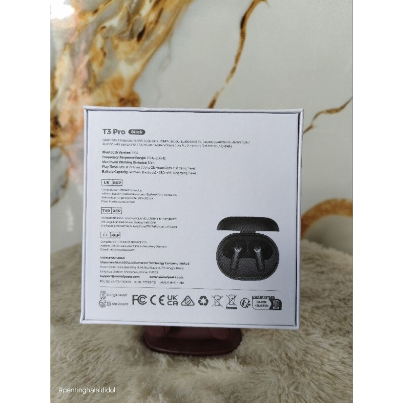 (BARU) Handsfree headset bluetooth TWS SOUNDPEATS T3 PRO Original