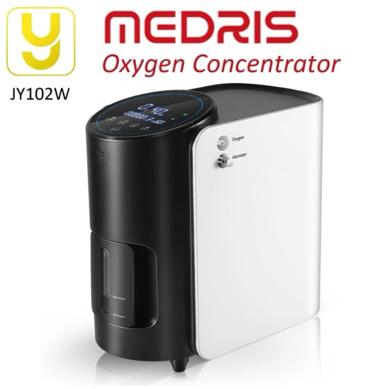 MEDRIS Oxygen Concentrator 1 Liter Rumah | JY-102W Konsentrator Oksigen Elektrik dengan Nebulizer, M