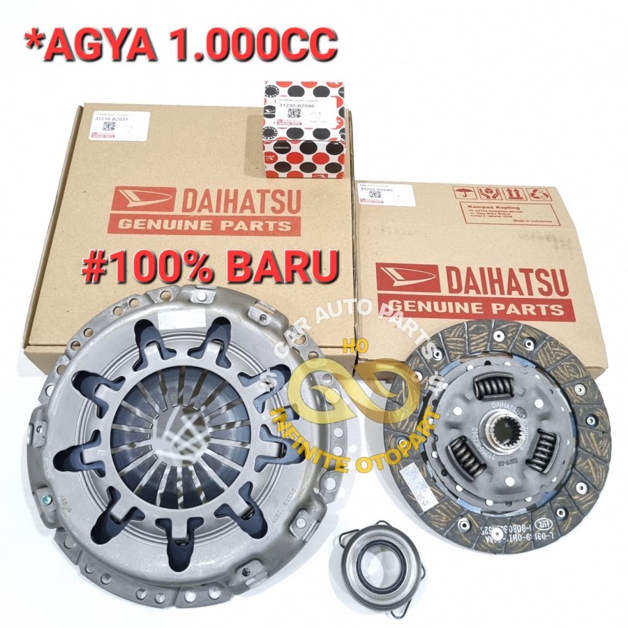 KAMPAS KOPLING SET DEKRUP KOMPLIT TOYOTA AGYA AYLA 1.0 1000CC ORI GARANSI