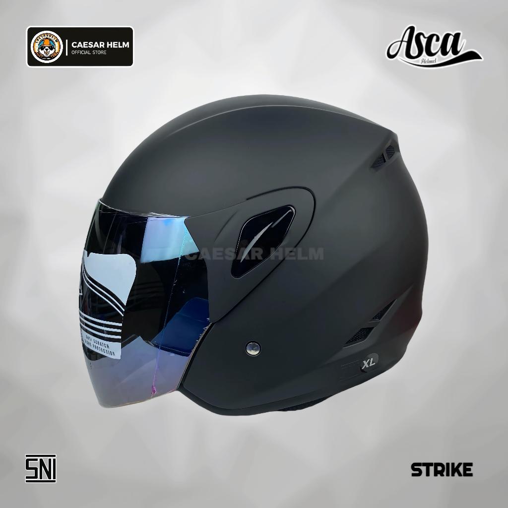 ASCA Strike Solid - Black Doff - Helm Half Face