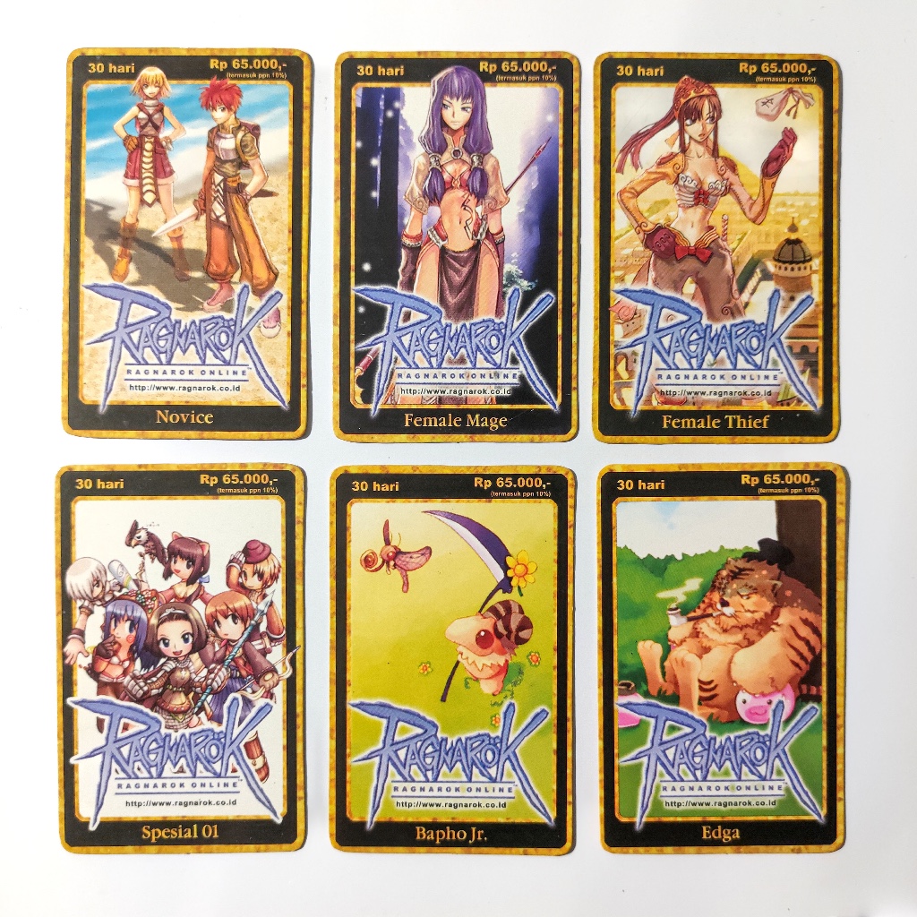 Voucer Game Ragnarok Online – Kartu Fisik Bekas untuk Koleksi Nostalgia