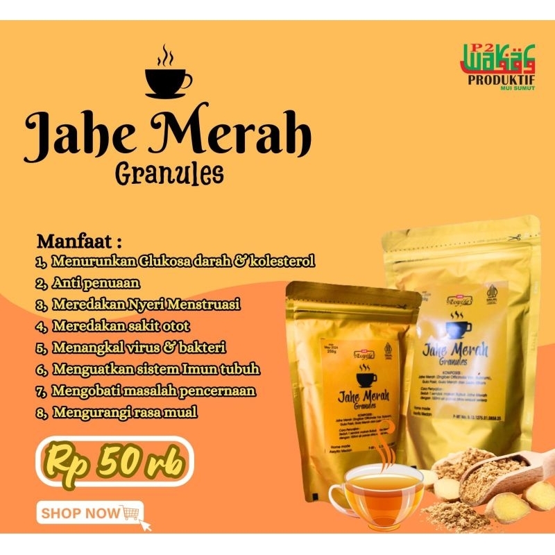 

Jahe Merah Granules