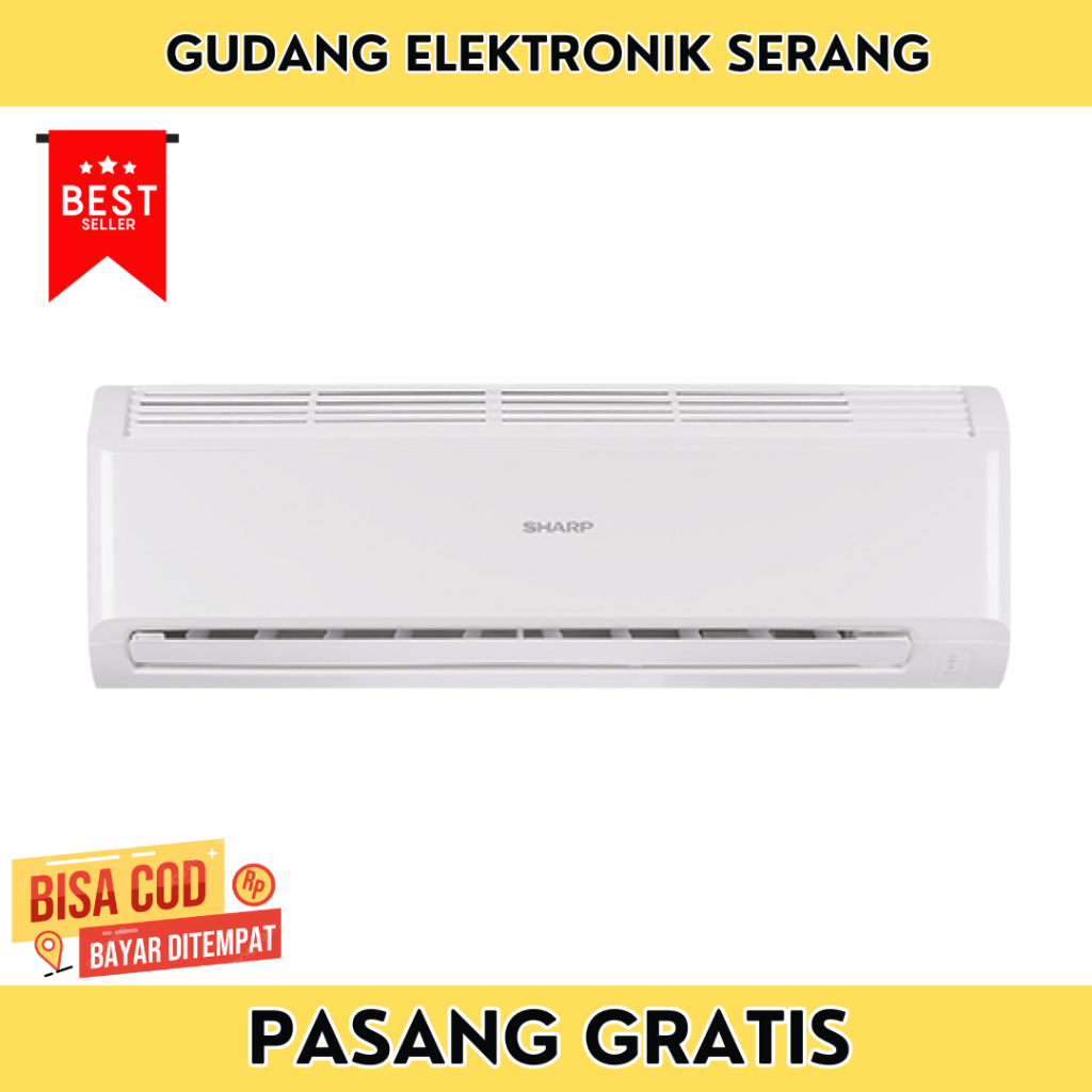 AC SHARP 1/2PK - AHA05BEY - SUPERJETCOOL - R32 + PASANG