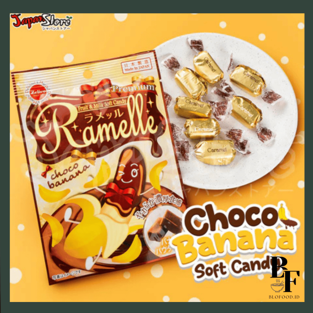 

BF.ID Ramelle Premium Choco Banana Soft Candy / Japan Candy Premium