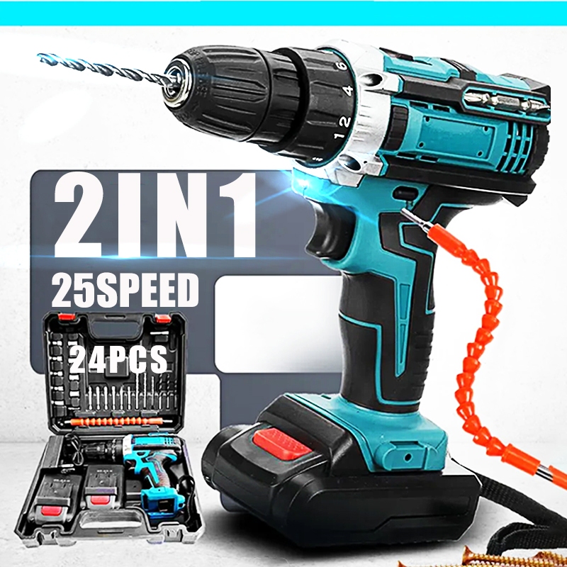 Diskoom 88V bor cordless Brushless Impact drill Impact Wrench Mesin Bor Impact Baterai