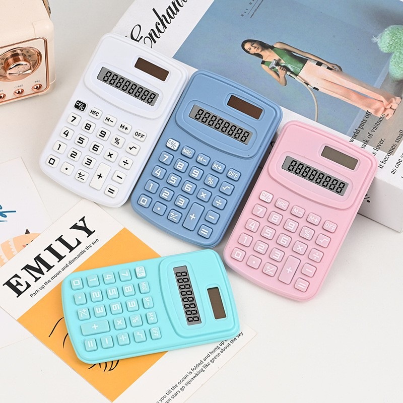 

Kalkulator Mini 8 Digit Saku - Desain Lucu Warna Cerah, Praktis untuk Sekolah/Kantor + Baterai Tahan Lama