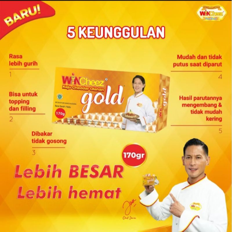 

Keju Wincheez Gold 170gr