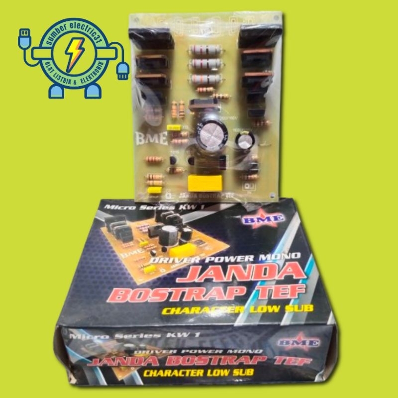 KIT DRIVER POWER AMPLIFIER MONO JANDA BOSTRAP TEF CHARACTER LOW SUB MICRO SERIES KW 1 BY BME