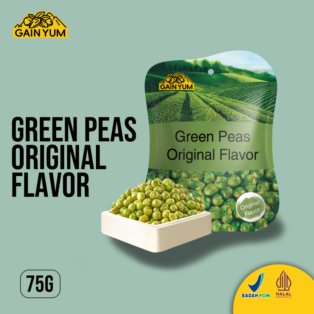 

Gain Yum Snack - Kacang Polong Rasa Original 75G