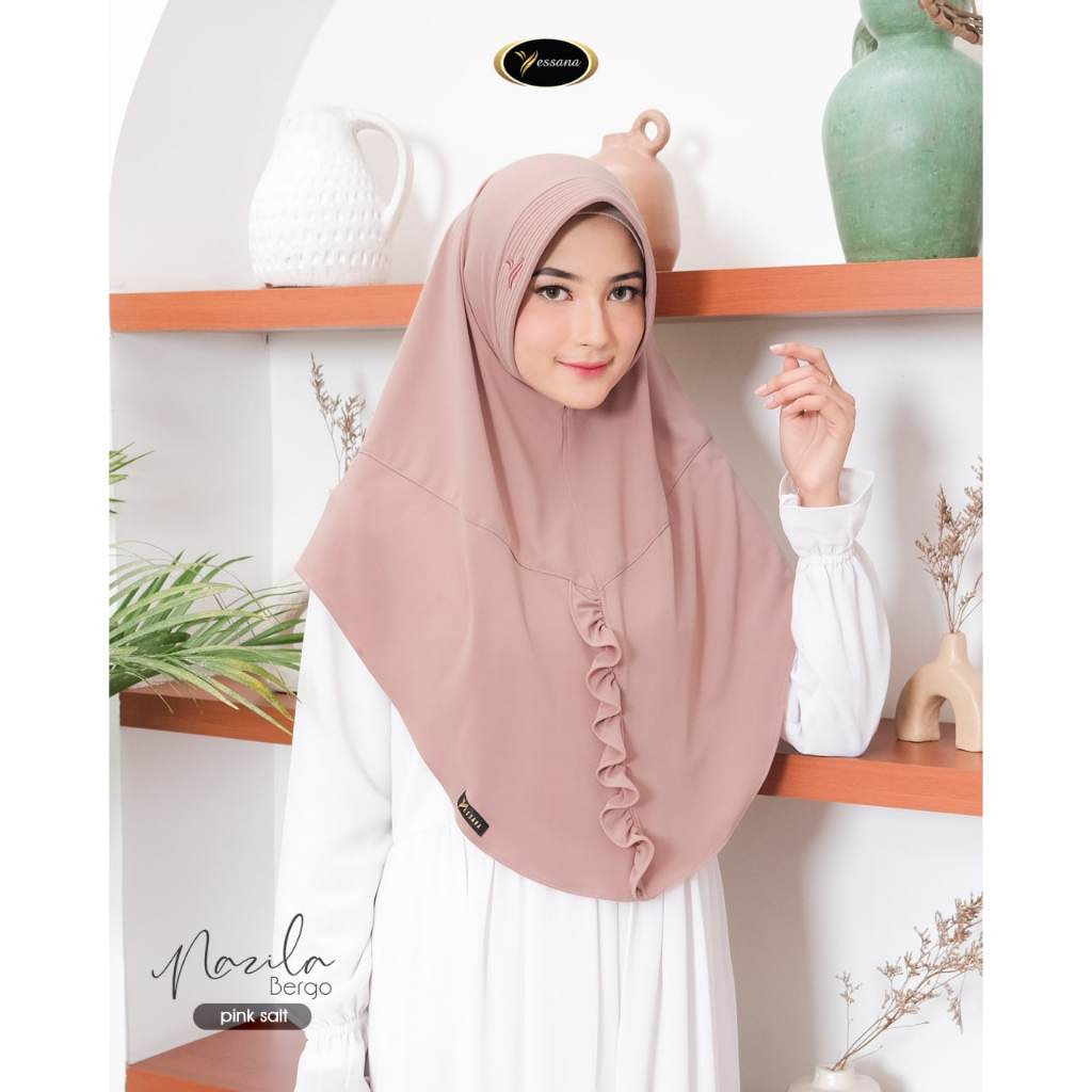 Bergo Nazila Yessana Hijab Instant Jersey Bergo Daily