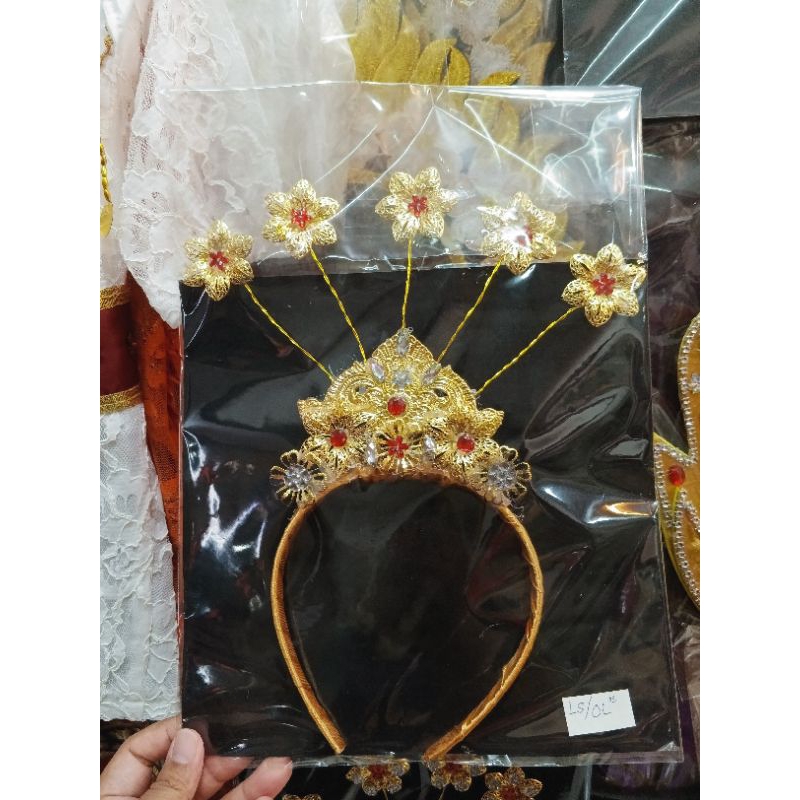 bando mentul bunga hiasan kepala anak dewasa baju adat jawa kartinian karnaval