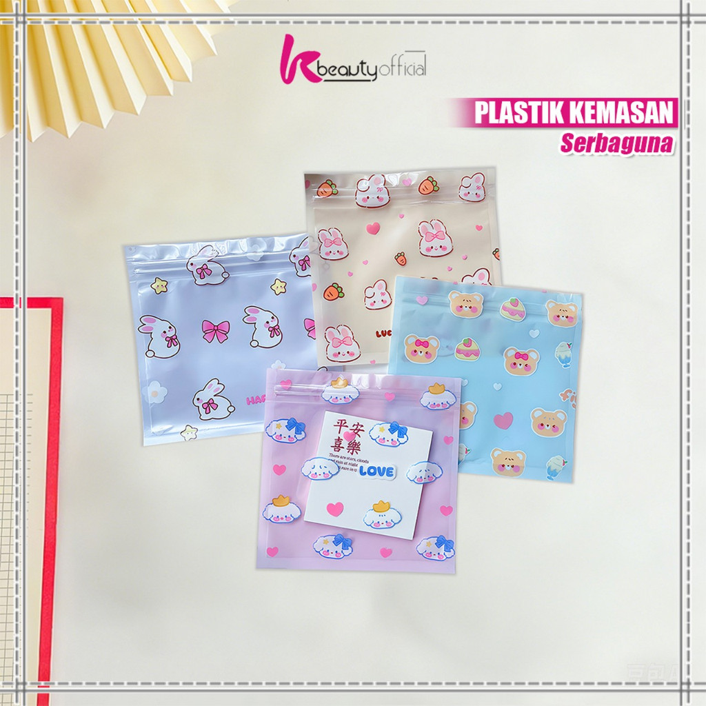 

KB-C1281 Plastik Klip Ziplock Motif Kartun Plastik Kemasan Serbaguna / Klip Packaging Bungkus Makanan Sachet Plastik Souvenir Aksesoris