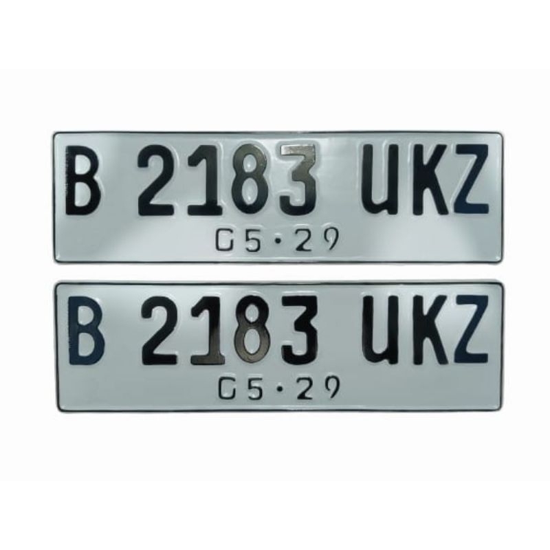 [NEW PRODUCT] Plat Nomor Untuk Mobil Ukuran Standar Samsat Font Standar & Font Baru