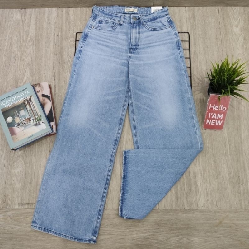 celana greenlight wanita original (WIDE LEG JEANS)