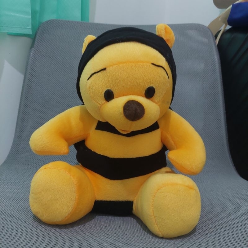 Boneka winnie the pooh beruang madu kostum lebah lucu | hadiah kado ulang tahun anak cewek cowok imu