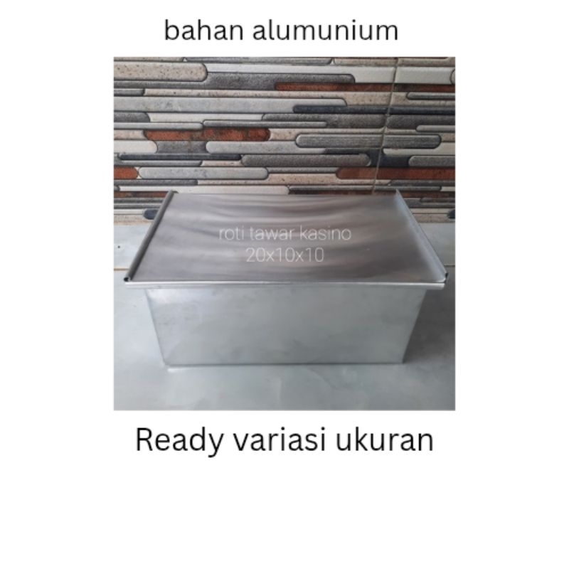 

Loyang/Cetakan Roti tawar kasino variasi ukuran plus tutup