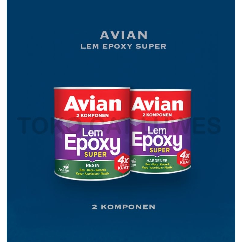 Lem Epoxy Super Avian - Hardener & Resin 170 gram