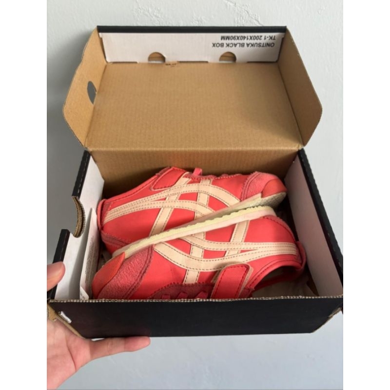onitsuka tiger mexico 66 kids shoes orange salmon color