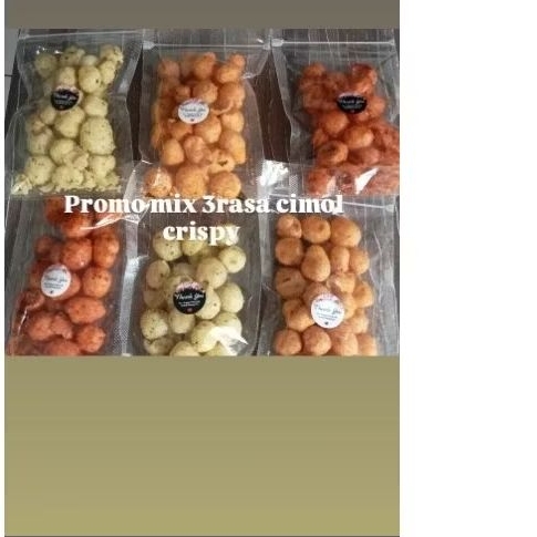 

PAKRT PROMO CIMOL CRISPY MIX 3 VARIAN RASA,PEDAS ASIN EKSTRA PEDAS, ORIGINAL BERAT 50gram cemilan terkini dan terviral 2025