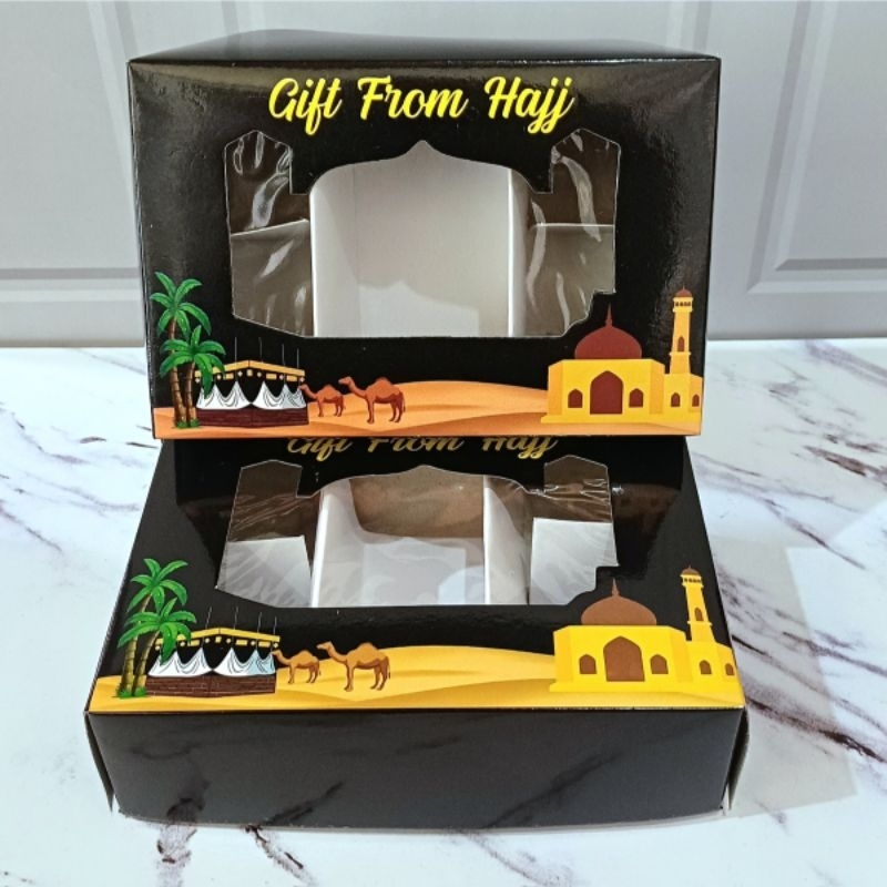 Box kotak dan tas jinjing Oleh-Oleh Haji Dan umroh| Souvenir oleh oleh  haji dan Umroh Dus dan tas j