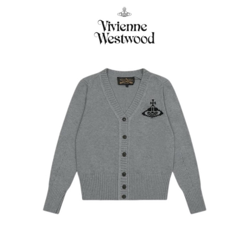 VIVIENNE WESTWOOD Cashmere Grey Cardigan NEW