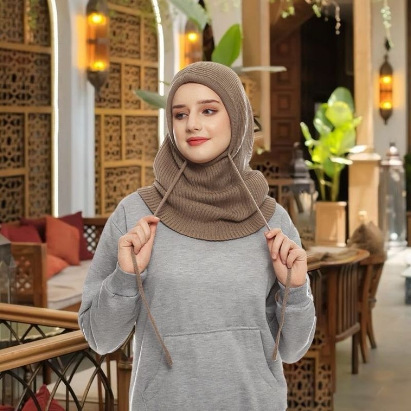Hijab Rajut Instan