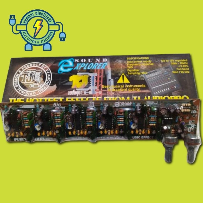 KIT DIGITAL VOCAL & MUSIC EFFECT REVERB 2 POT BY TJ AUDIOPRO