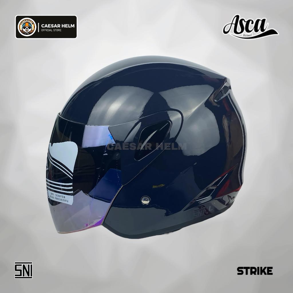 ASCA Strike Solid - Sea Blue - Helm Half Face
