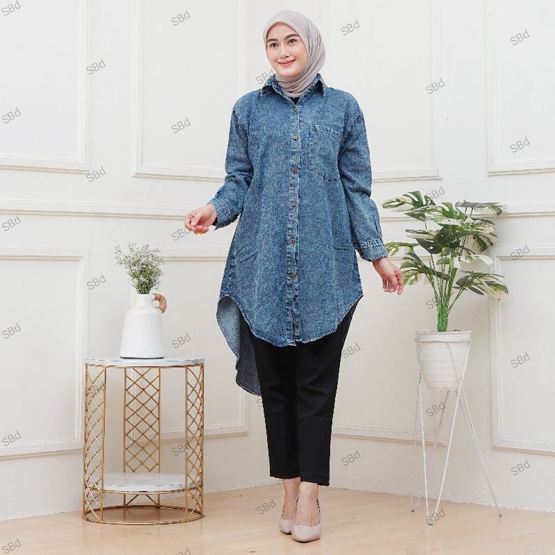 Tunik Jeans Oversize Jumbo Ld100-130