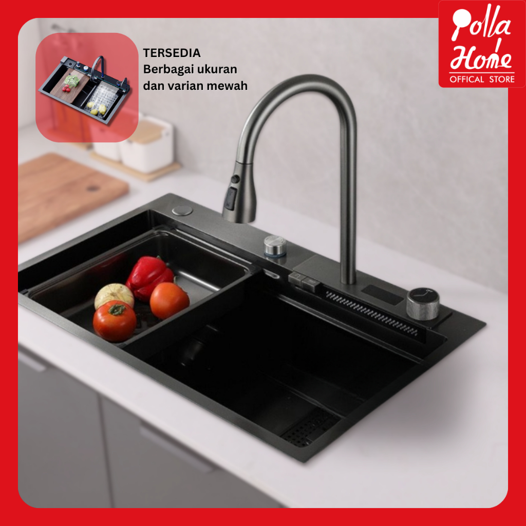 [Spesial Live] Ollahom Stainless Steel Kitchen sink Modern Kitchen Sink Paket Kitchen Sink