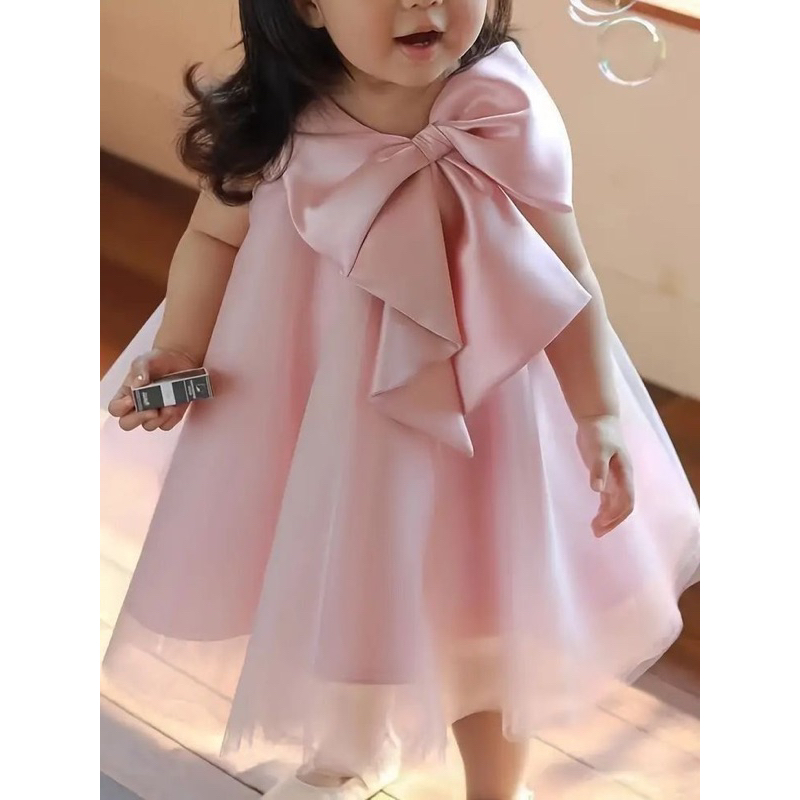 dress anak rose gold pita dress anak 1
