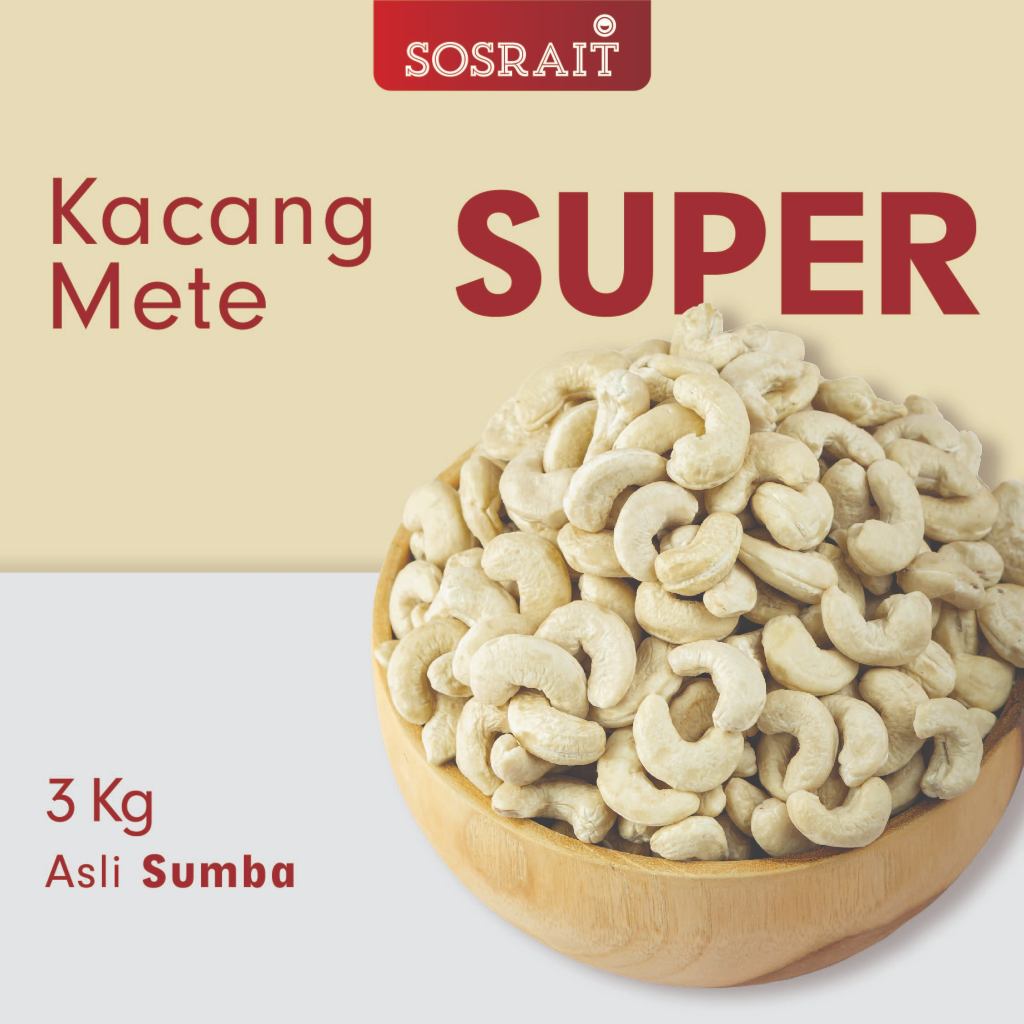

Sosrait Kacang Mete W280 Sumba 3Kg