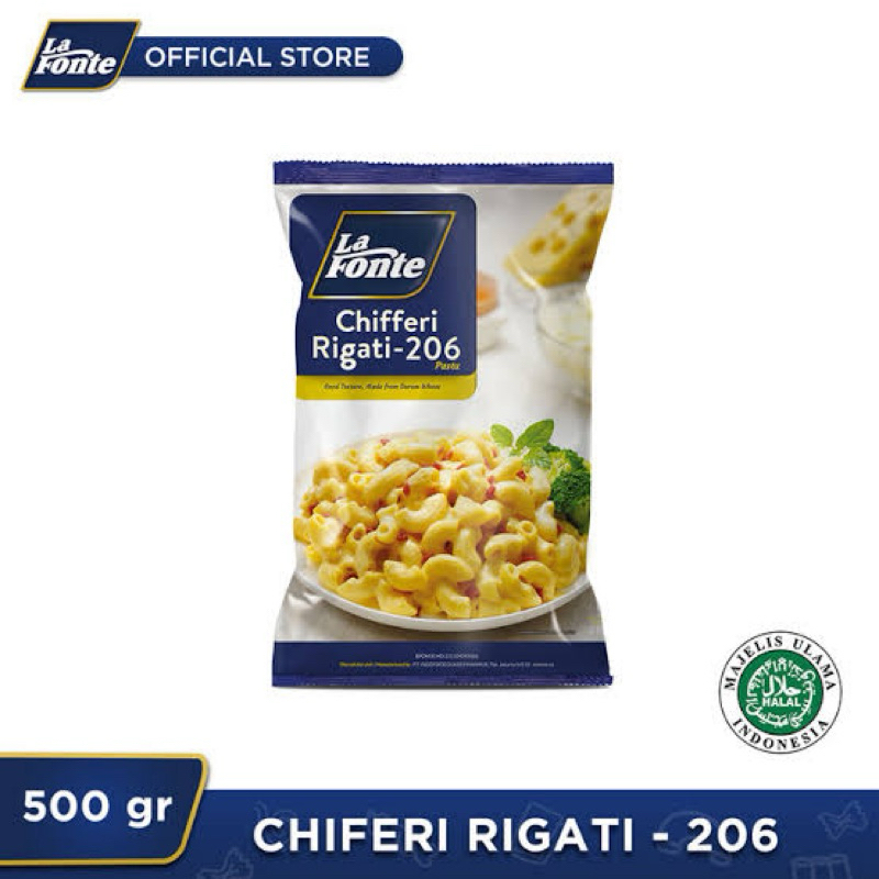 

LA FONTE Chiferi Rigati-206 @450 Gram