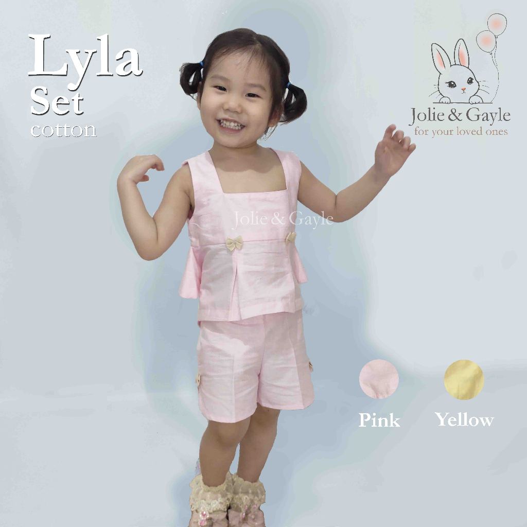 Setelan Anak Perempuan | Baju anak perempuan | Set Atasan Celana Anak Bayi by Jolie&Gayle Lyla Set