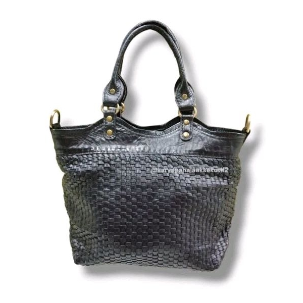 Tas Anyam, Tas Anyam Wanita, Tas anyam kulit asli, Tas wanita, Tas kulit asli *karyapahalaeksekutif2