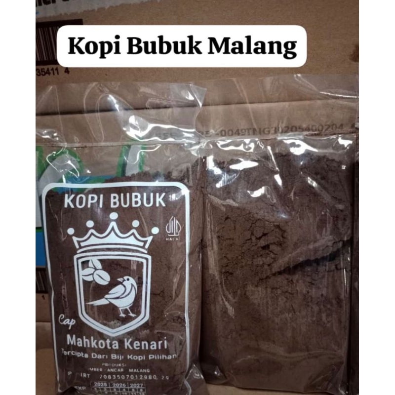 

Kopi Bubuk Cap Mahkota Kenari Khas Malang