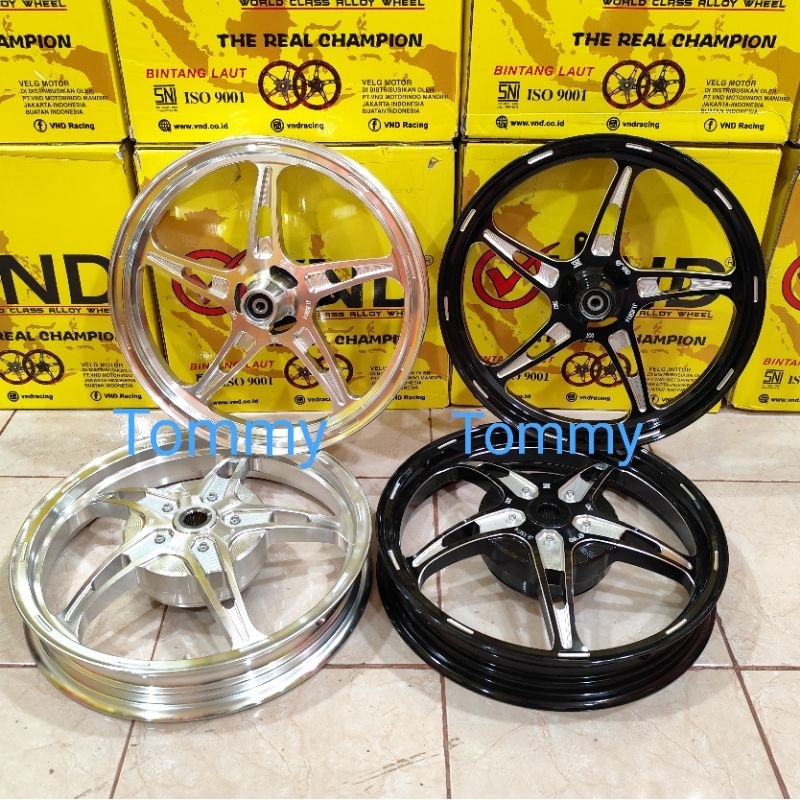 VND Bintang Laut Velg Aerox New & Aerox Old lebar 185/215x14 Velg VND Bintang Laut Aerox 155 ring 14