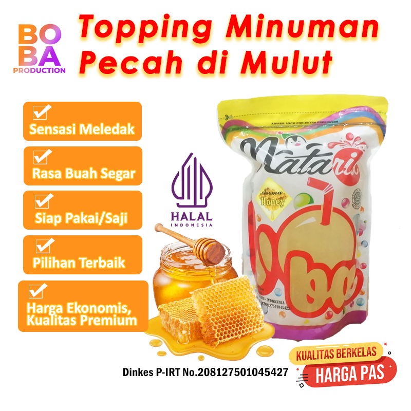 

Nataria Popping Boba MADU 500gr - Boba Pecah diMulut - bobaproduction