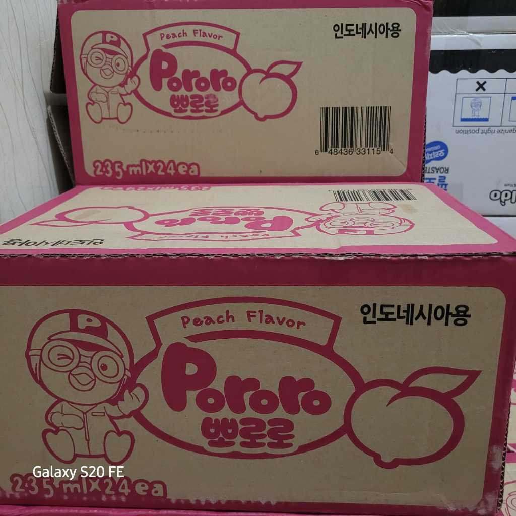 

Paldo Pororo Drink rasa Peach 235ml Exp 06 2026 (1 Karton)